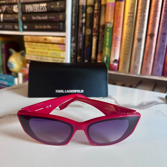 Karl Lagerfeld Bold Red Sunglasses - Main Image